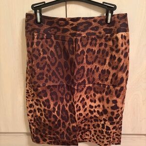 Holiday Sale! New Rafaella Leapard Skirt w/ Side Zipper